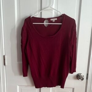 Women's Burgundy Sweater